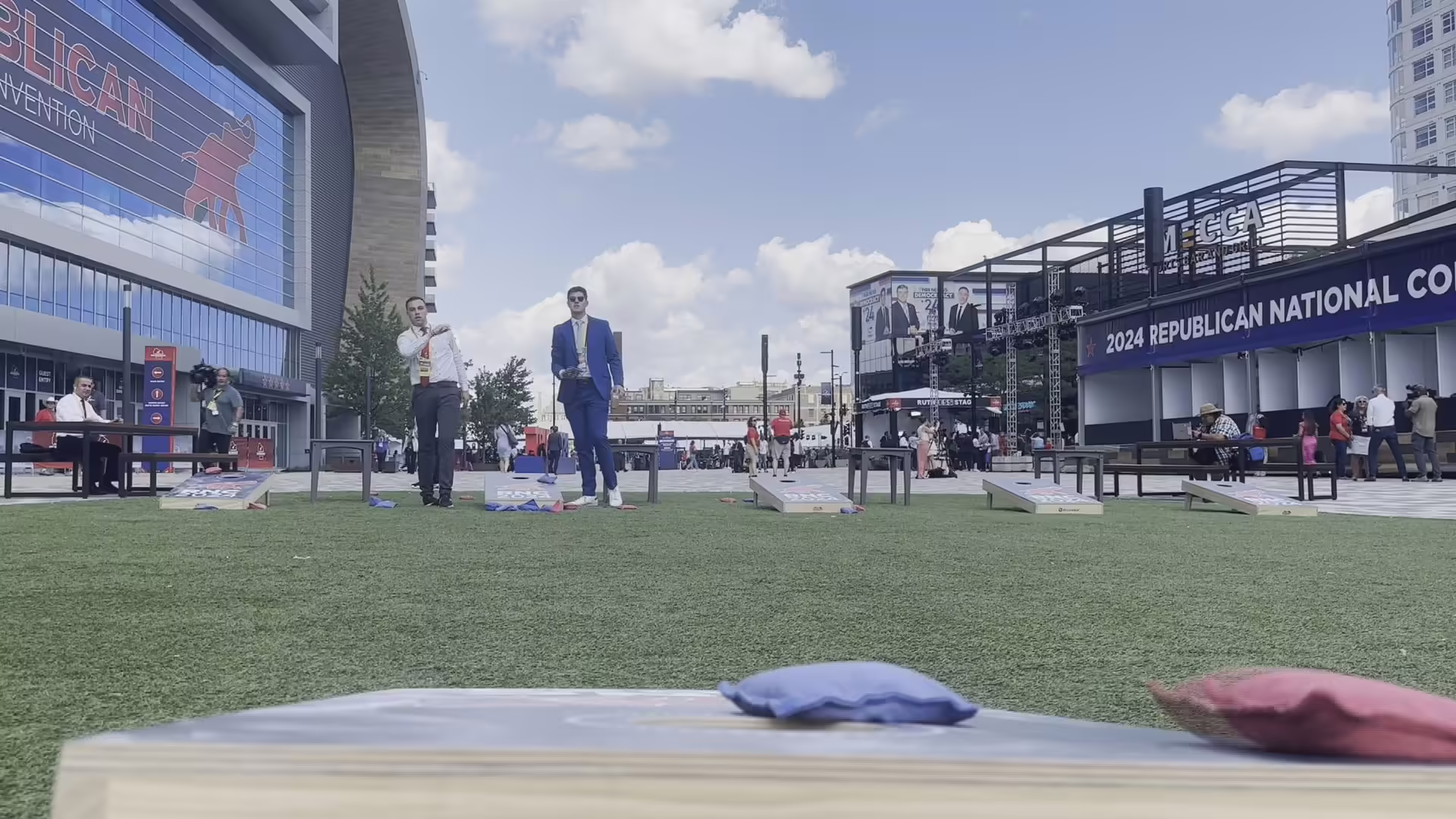 Experiencing the Republican National Convention: Vendors, Networking and Cornhole