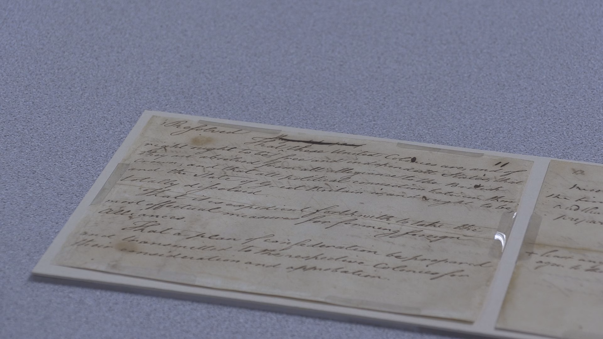 National Archives Displays Rare Declaration of Independence Documents
